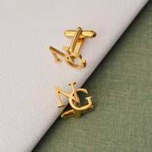 Load image into Gallery viewer, INITIAL CUFFLINKS • FONT 2