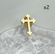 Load image into Gallery viewer, ORTHODOX CROSS PIN (BUNDLE x2)