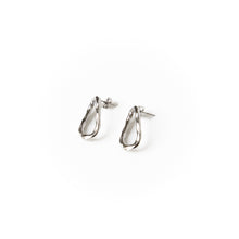 Load image into Gallery viewer, AMBER EARRINGS WHITE GOLD