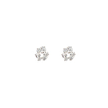 Load image into Gallery viewer, TRINITY EARRINGS WHITE GOLD
