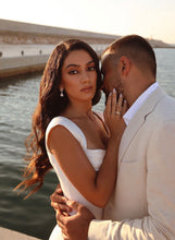 Load image into Gallery viewer, CARISSA EARRINGS WHITE GOLD