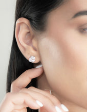 Load image into Gallery viewer, TRINITY EARRINGS WHITE GOLD