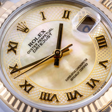 Load image into Gallery viewer, Rolex Datejust 31 Mop Roman Dial
