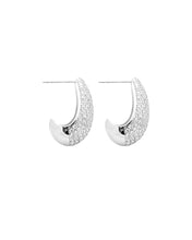 Load image into Gallery viewer, BRENNEN EARRINGS WHITE GOLD
