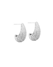 Load image into Gallery viewer, BRENNEN EARRINGS WHITE GOLD
