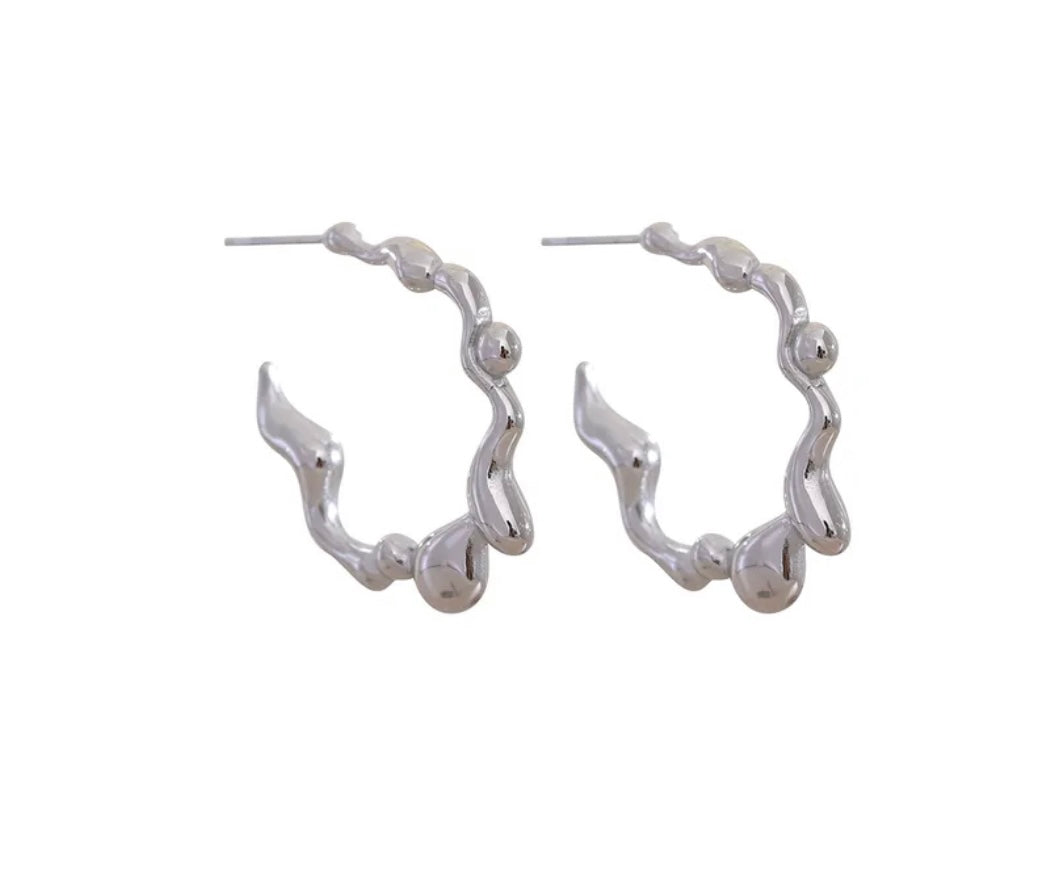 CECILIA EARRINGS WHITE GOLD